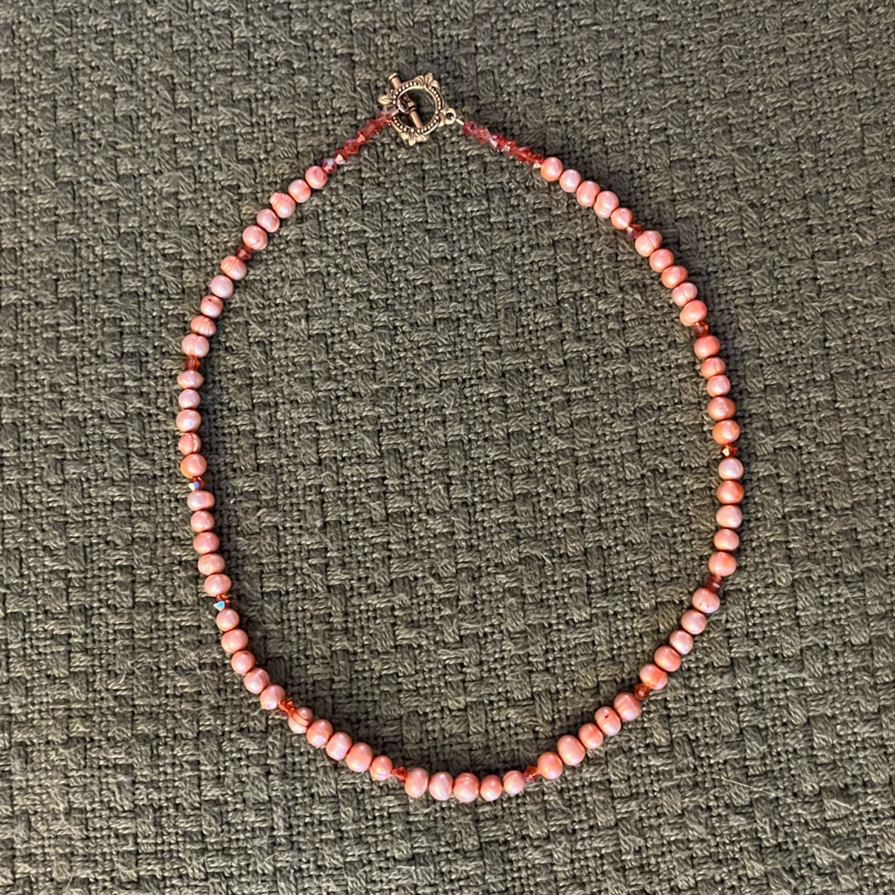 Costume Jewelry Necklace | pink and red